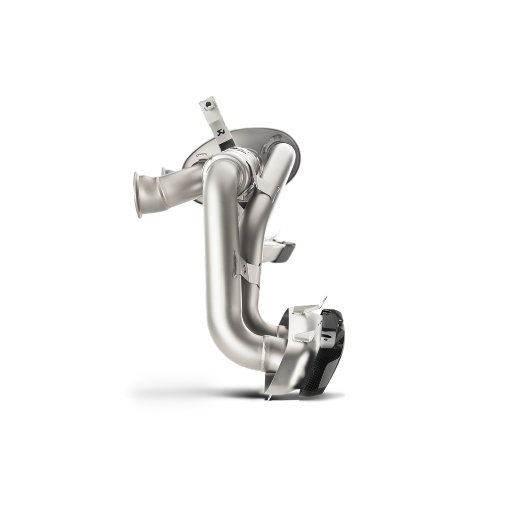 Akrapovič Slip-On Line Exhaust (Titanium) w/Carbon Titanium Tips - 2016-2019 Audi R8 5.2 FSI Coupe/Spyder