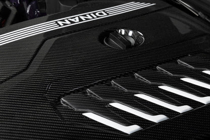 Dinan 19-26 BMW B58D (G01/G02/G20/G22/G23/G26/G42) Gloss Carbon Fiber Engine Cover w/Matte Accents