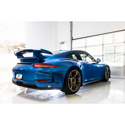 AWE Tuning Porsche 991 GT3 / RS Center Muffler Delete - Diamond Black Tips