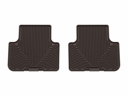 WeatherTech 17-25 Audi Q7 2nd Row Rear All-Weather Floor Mats - Cocoa