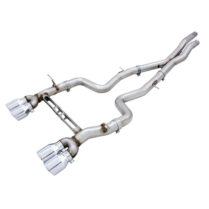 AWE Tuning BMW F8X M3/M4 Track Edition Catback Exhaust - Chrome Silver Tips