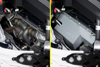 HPS Performance Turbo Heat Shield 2020-2024 BMW M340i B58 3.0L Turbo, Steel with Cerakote Ceramic Coating, 94-001
