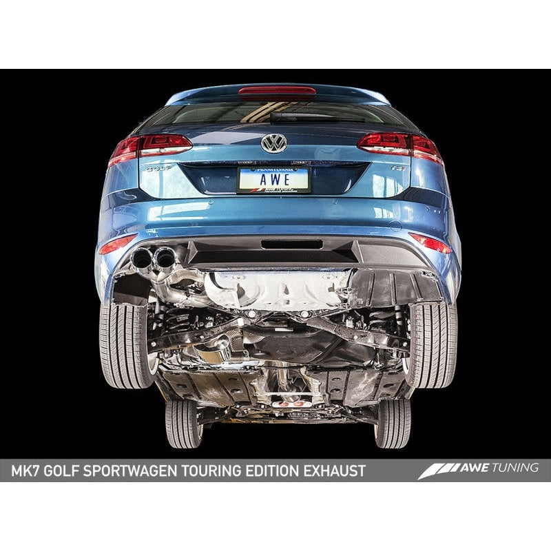 AWE Tuning VW MK7 Golf SportWagen Track Edition Exhaust w/Diamond Black Tips (90mm)