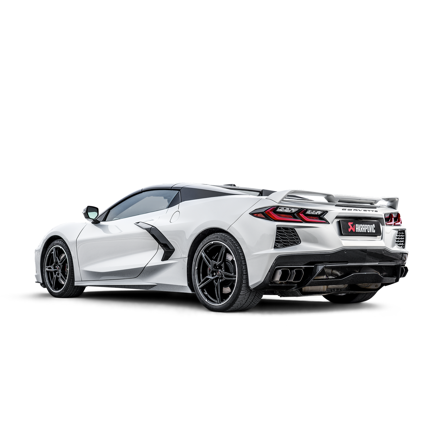 Akrapovič Slip-On Line Exhaust (Titanium) w/Titanium Tips - 2020+ Chevrolet Corvette Stingray (C8)