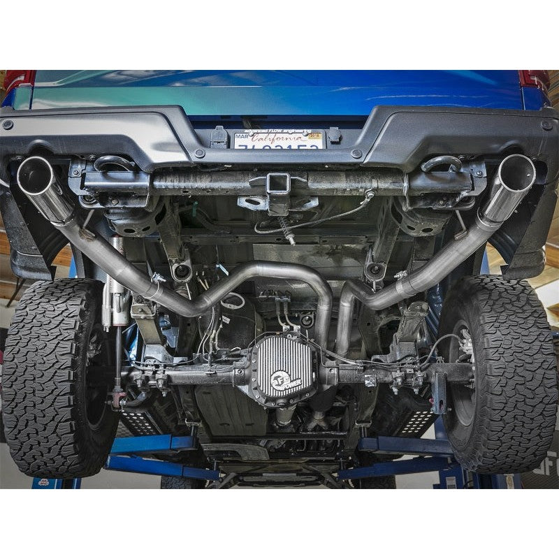 aFe MACHForce-XP 3in to 3-1/2in 304 SS Cat-Back Exhaust w/Polished Tips 17-18 Ford F-150 Raptor 3.5L