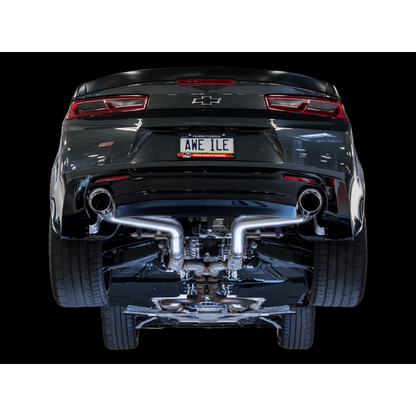 AWE Tuning 16-19 Chevrolet Camaro SS Axle-back Exhaust - Track Edition (Chrome Silver Tips)