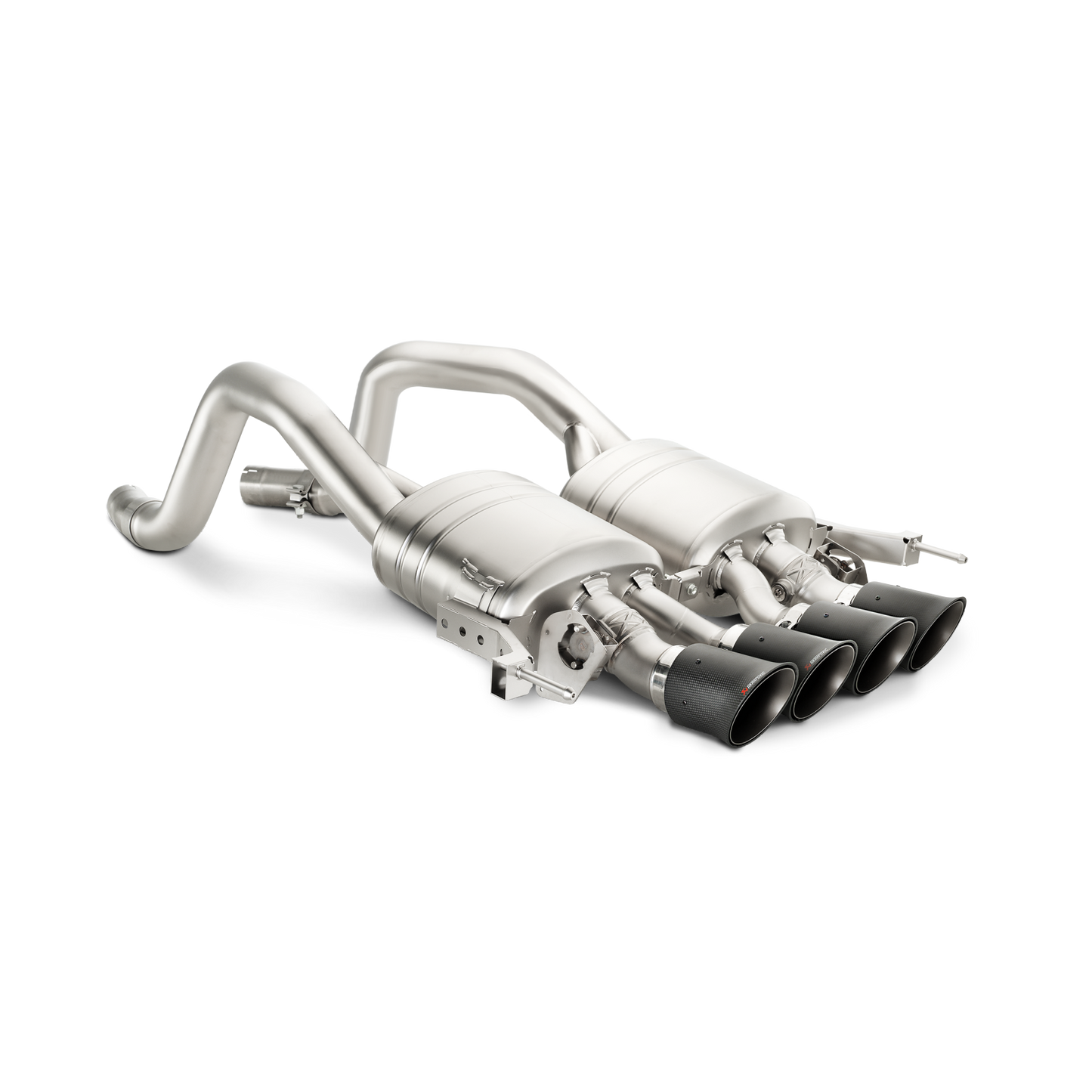 Akrapovič Slip-On Line Exhaust (Titanium) w/Carbon Tips - 2014-2019 Chevrolet Corvette Z06 (C7)