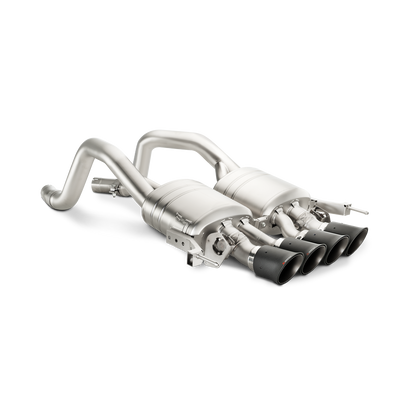 Akrapovič Slip-On Line Exhaust (Titanium) w/Carbon Tips - 2014-2019 Chevrolet Corvette Z06 (C7)