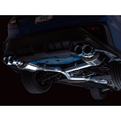 AWE Tuning 2022+ VB Subaru WRX Touring Edition Exhaust - Chrome Silver Tips