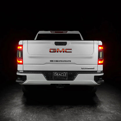 Oracle 19-23 GMC Sierra Black Series Flush Style LED Tail Lights - Factory Halogen