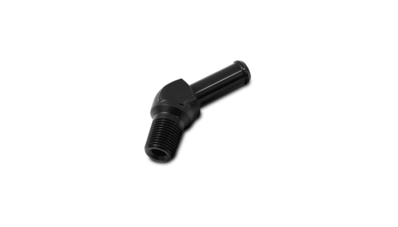Vibrant 3/8NPT to 3/8 Barb 45 Degree Fitting