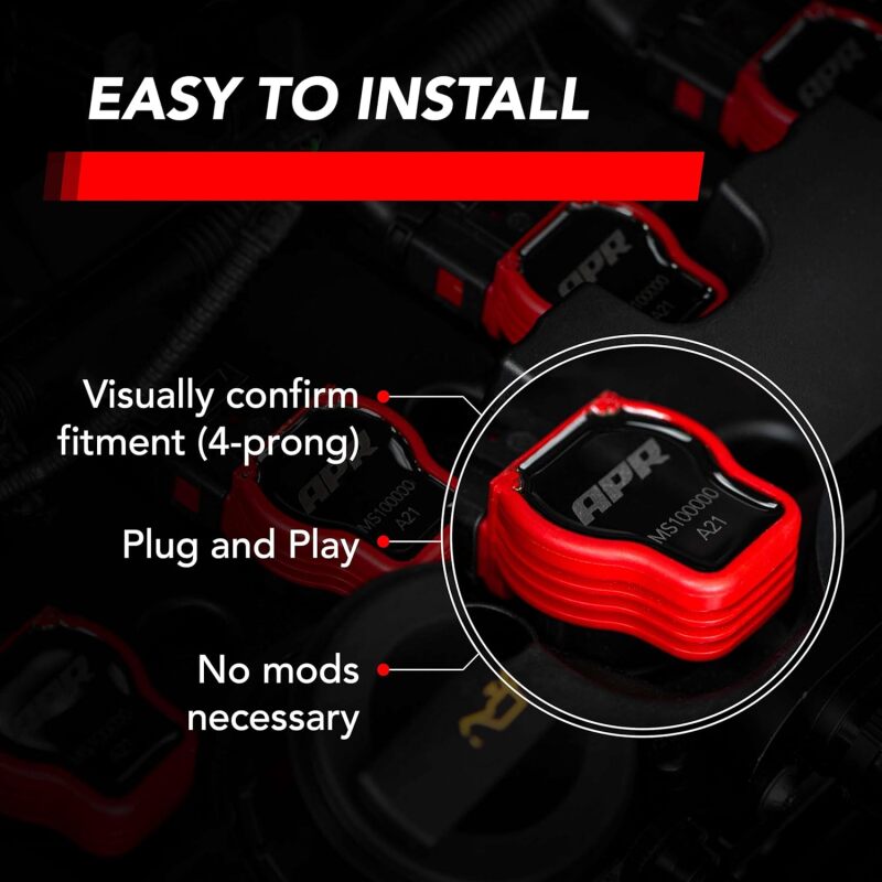 APR EA888.1/EA888.2/EA113/EA837 (PQ35/PQ45) 2.0T/3.0T Ignition Coil - Red