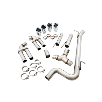 AWE Tuning Audi 8V S3 Track Edition Exhaust w/Chrome Silver Tips 102mm