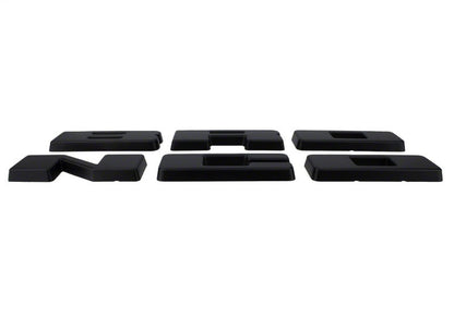 Ford Racing 2021+ Bronco Grille Lettering Overlay Kit - Black
