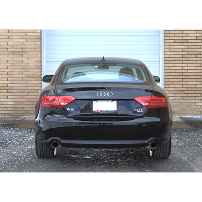 AWE Tuning Audi B8 A5 2.0T Touring Edition Exhaust - Dual Outlet Polished Silver Tips