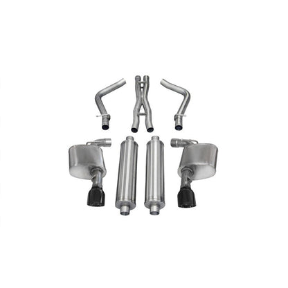 Corsa 12-13 Dodge Charger SRT-8 6.4L V8 Black Xtreme Cat-Back Exhaust