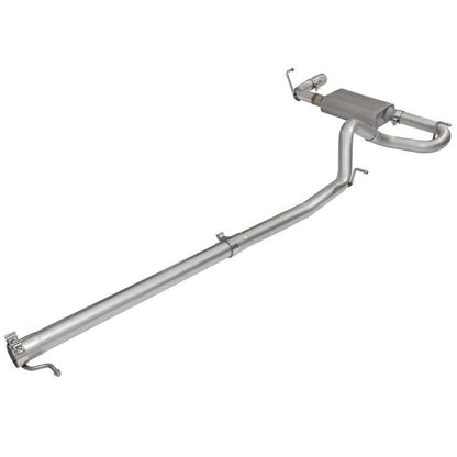 aFe Scorpion 2-1/2in Aluminized Steel Cat Back Exhaust 07-17 Jeep Wrangler V6-3.6/3.8L (4 Dr)