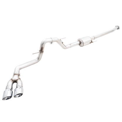 AWE 0FG 21+ Ford F150 Dual Side Exit Cat-Back Exhaust- 4.5in Chrome Silver Tips