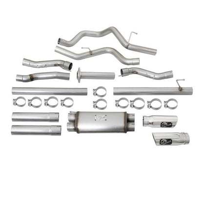 aFe MACHForce XP Exhaust Cat-Back SS-409 2017 Ford F-150 Raptor V6-3.5L (tt) w/ Polished Tips