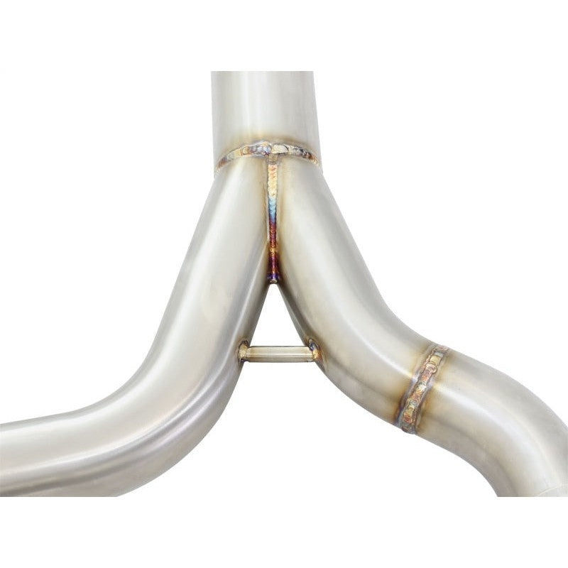 aFe MACHForce XP SS-304 Black Tip 2.5in Dia Cat Back Exhaust 12-14 BMW 335i (F30) 3.0L (t)