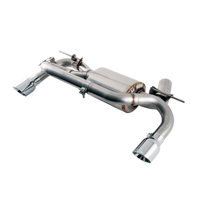 AWE Tuning BMW F3X 340i Touring Edition Axle-Back Exhaust - Chrome Silver Tips (90mm)