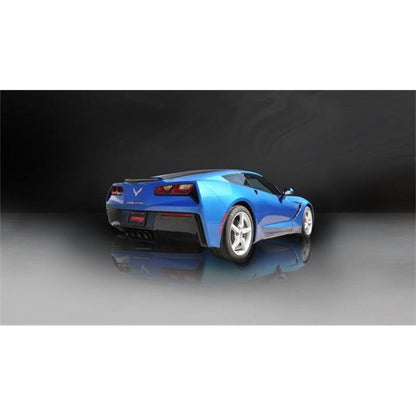 Corsa 2014 Corvette C7 Coupe 6.2L V8 AT/MT 2.75in Valve-Back Dual Rear Exit Black Sport Exhaust