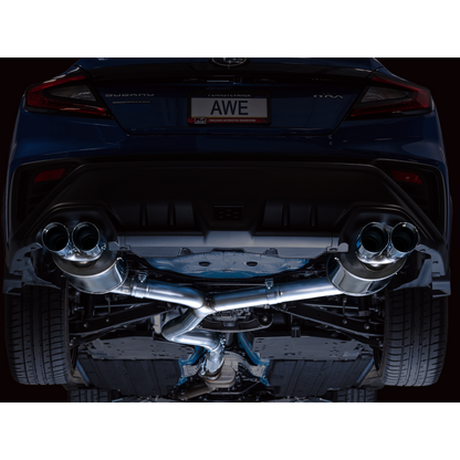 AWE Tuning 2022+ VB Subaru WRX Touring Edition Exhaust - Chrome Silver Tips