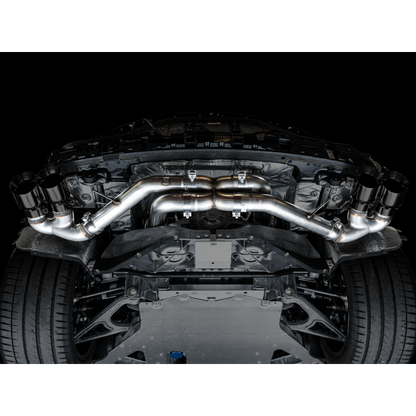 AWE Tuning 2020 Chevrolet Corvette (C8) Track Edition Exhaust - Quad Diamond Black Tips