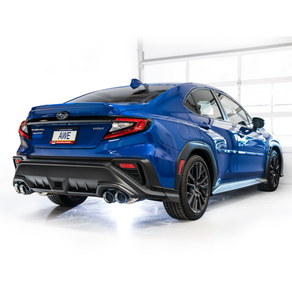 AWE Tuning 2022+ VB Subaru WRX Track Edition Exhaust - Chrome Silver Tips