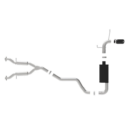 aFe Large Bore HD 3in 304 SS Cat-Back Exhaust w/ Black Tips 14-19 Jeep Grand Cherokee (WK2) V6-3.6L