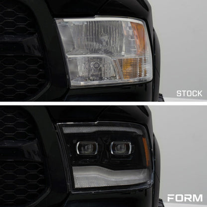 Form Lighting 2009-2018 Ram 1500/2500/3500 Sequential LED Projector Headlights (Pair)