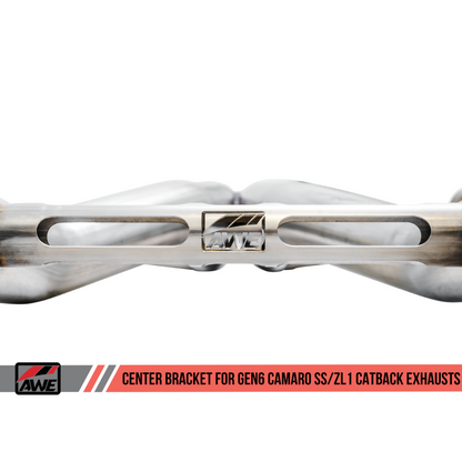 AWE Tuning 16-19 Chevy Camaro SS Non-Res Cat-Back Exhaust - Track Edition (Quad Chrome Silver Tips)