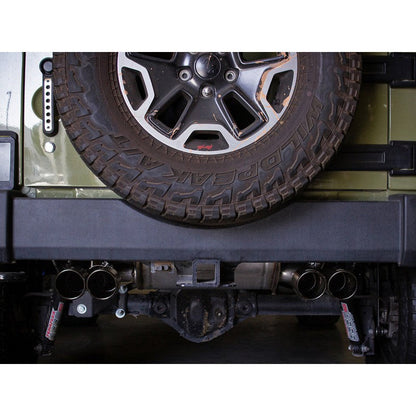 aFe Vulcan Series 2.5in 304 SS Axle-Back Exhaust Black 07-18 Jeep Wrangler (JK) V6-3.6/3.8L