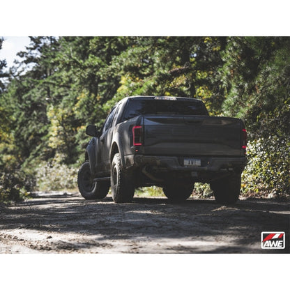 AWE Tuning 2017+ Ford Raptor 0 FG Performance Exhaust System - w/ Diamond Black Tips