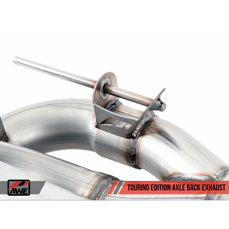 AWE Tuning BMW F3X 335i/435i Touring Edition Axle-Back Exhaust - Chrome Silver Tips (102mm)