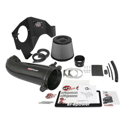 aFe POWER Magnum FORCE Carbon Fiber Stage 2 Track Series Pro Dry S CAIS - 11-18 Dodge Challenger V8