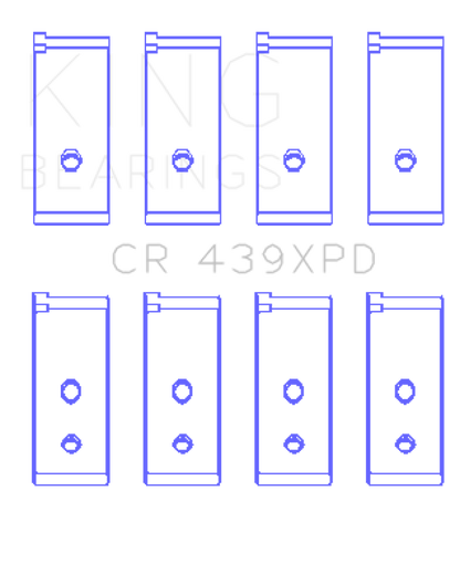 King Engine Bearings Honda B-Series Dowel Performance Rod Bearing Set - Size STD