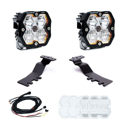 Baja Designs 2024+ Toyota Tacoma Squadron Pro 2.0 A-Pillar Kit (Driving/Combo) - Clear