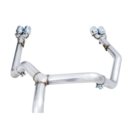 AWE Tuning 4th Gen GM 1500 5.3L 0FG Catback Split Rear Exit (w/ Bumper Cutouts) - Quad Chrome Tips