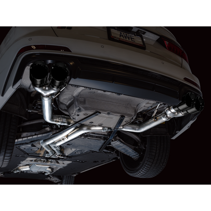 AWE Tuning 19-23 Audi C8 S6/S7 2.9T V6 AWD Track Edition Exhaust - Diamond Black Tips