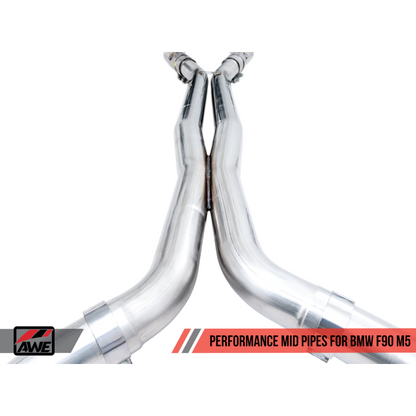 AWE Tuning 18-19 BMW F90 M5 Non-Resonated Performance Mid Pipes