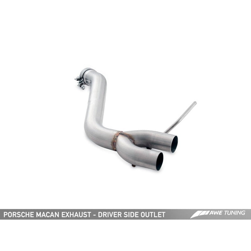 AWE Tuning Porsche Macan Track Edition Exhaust System - Diamond Black 102mm Tips