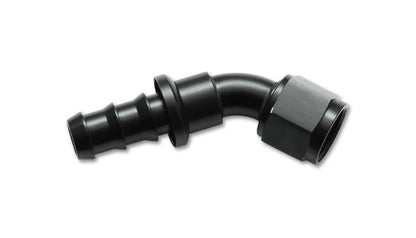 Vibrant -12AN Push-On 180 Deg Hose End Fitting - Aluminum