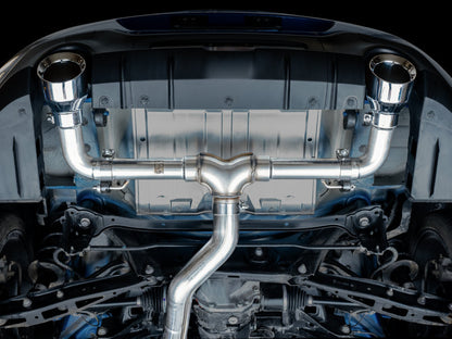 AWE Tuning Subaru BRZ/ Toyota GR86/ Toyota 86 Track Edition Cat-Back Exhaust- Chrome Silver Tips