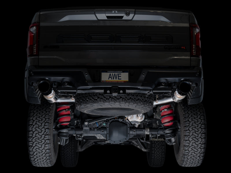 AWE Gen 3 Raptor R SwitchPath Exhaust - Diamond Black Tips