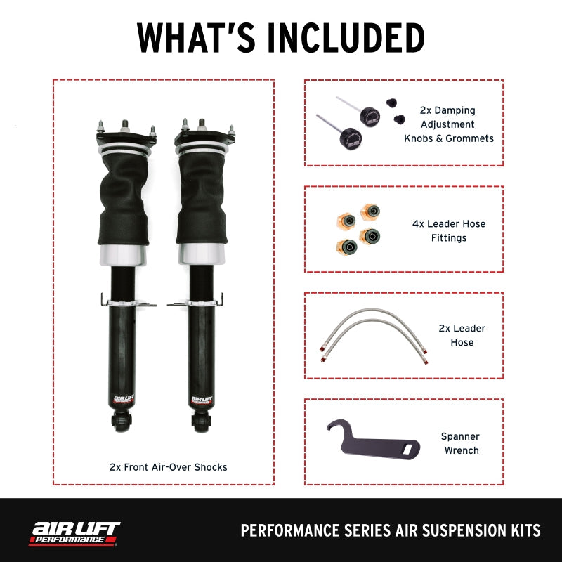 Air Lift Performance 09-13 Infiniti G37 / 09-20 Nissan 370z Front Air Suspension Kit