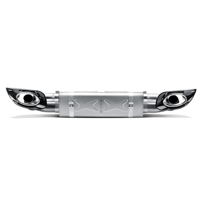 Akrapovič Slip-On Line Exhaust (Titanium) w/Titanium Tips - 2010-2013 Porsche 911 Turbo/Turbo S (997 FL)
