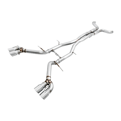AWE Tuning 16-19 Chevy Camaro SS Resonated Cat-Back Exhaust -Track Edition (Quad Chrome Silver Tips)