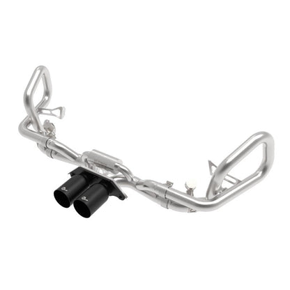 afe 14-16 Porsche 911 GT3 991.1 H6 3.8L MACH Force-Xp 304 SS Cat-Back Exhaust System w/ Black Tips