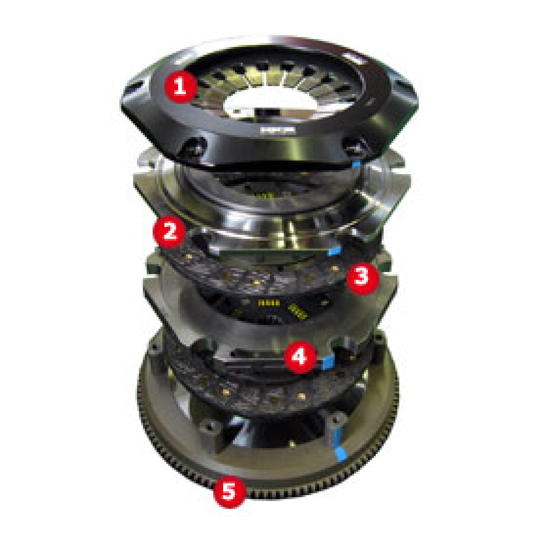 HKS 26011-AZ001 - Mazda RX7 RE13B (92-95) 1.3L RWD - LA Clutch Twin